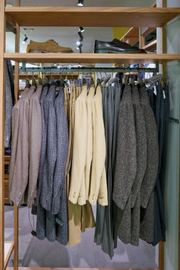 Rome, İtalya - Kasım, 2017 yaklaşık: ekranda bir ikinci amiral gemisi mağaza Rinascente Roma, giyim.