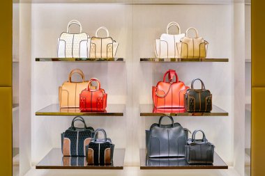 Milan, İtalya - Kasım, 2017 yaklaşık: Tod'S çanta Rinascente ekranda. Rinascente yüksek kaliteli mağazaları oluşur.