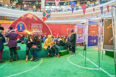 Kaliningrad, Rusya Federasyonu - Mart, 2018 yaklaşık: yükleme Kaliningrad Europe alışveriş merkezi.