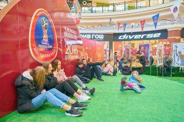 Kaliningrad, Rusya Federasyonu - Mart, 2018 yaklaşık: yükleme Kaliningrad Europe alışveriş merkezi.