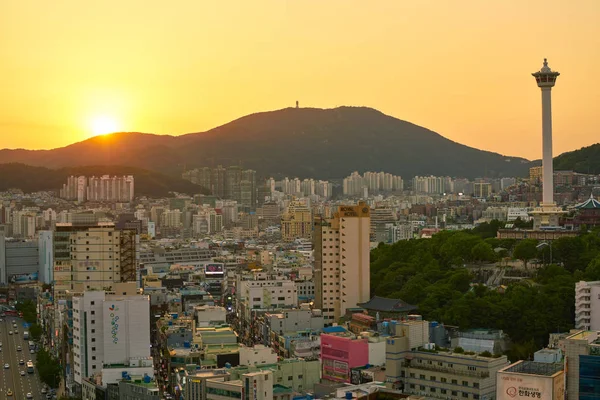 Widzenia Busan Korea Południowa Circa Maja 2017 Busan Lotte Department — Zdjęcie stockowe