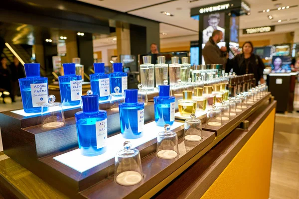 Roma Italia Circa Noviembre 2017 Frascos Fragancia Acqua Parma Exhiben — Foto de Stock