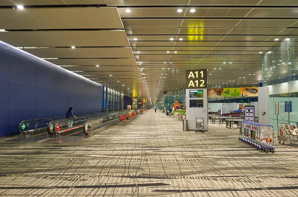 Singapur Około Listopada 2015 Wewnątrz Singapur Changi Airport — Zdjęcie stockowe