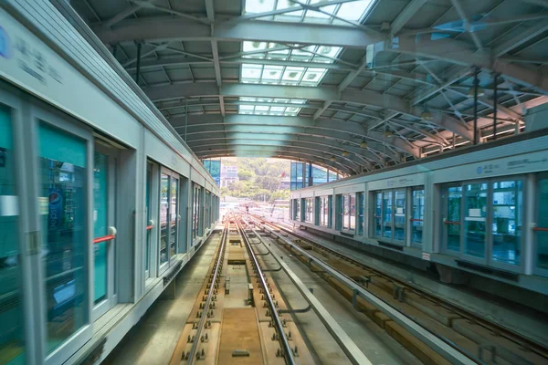 釜山の釜山 2017 地下鉄駅 ソウル釜山 旧称は韓国の 番目の最も人口の多い都市です — ストック写真
