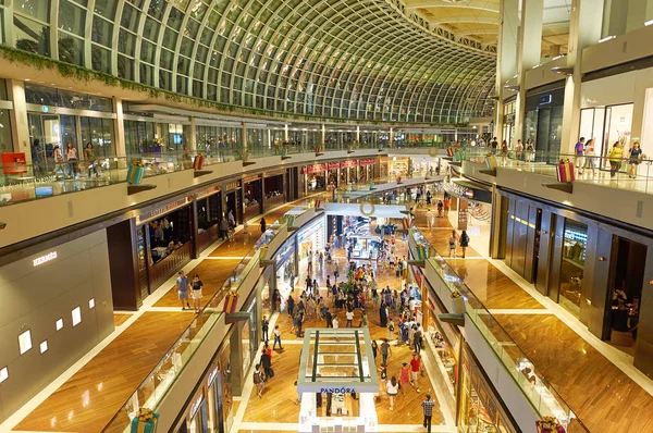Singapour Novembre 2015 Intérieur Des Shoppes Marina Bay Sands — Photo