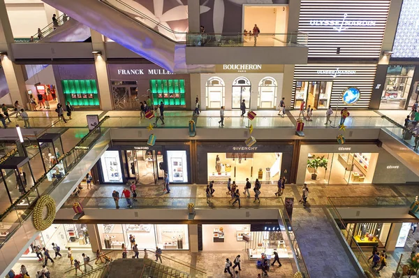 Singapur Noviembre 2015 Dentro Shoppes Marina Bay Sands —  Fotos de Stock