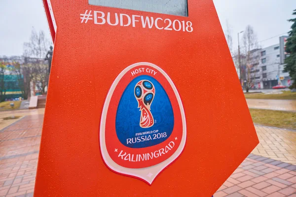 Kaliningrad Russie Circa Mars 2018 Plan Rapproché Coupe Monde Fifa — Photo