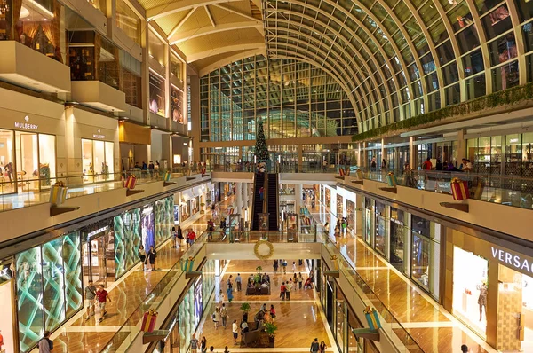 Singapur Noviembre 2015 Dentro Shoppes Marina Bay Sands — Foto de Stock
