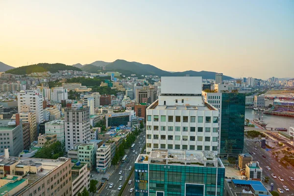 Widzenia Busan Korea Południowa Circa Maja 2017 Busan Lotte Department — Zdjęcie stockowe