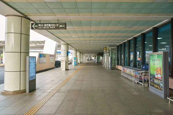 Busão Coréia Sul Circa Maio 2017 Aeroporto Internacional Gimhae Durante — Fotografia de Stock