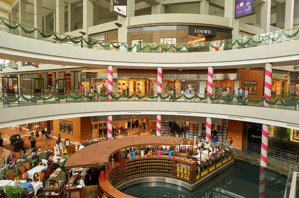 Singapur Noviembre 2015 Dentro Shoppes Marina Bay Sands — Foto de Stock