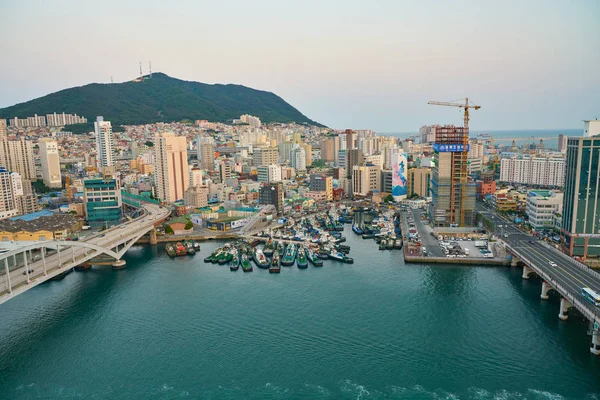 Busan South Korea Circa Maj 2017 Beskåda Busan Från Varuhuset — Stockfoto