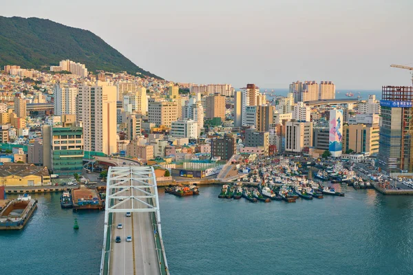 Busan South Korea Circa Maj 2017 Beskåda Busan Från Varuhuset — Stockfoto