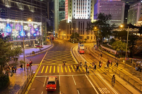 Hong Kong Diciembre 2015 Hong Kong Noche Hong Kong Territorio — Foto de Stock