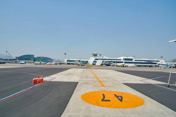 Busão Coréia Sul Circa Maio 2017 Aeroporto Internacional Gimhae Durante — Fotografia de Stock