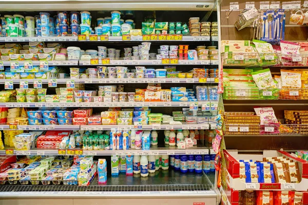 Roma Italia Circa Noviembre 2017 Tienda Carrefour Express Roma Carrefour —  Fotos de Stock