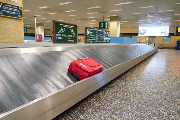 Milan Malpensa Italie Circa Novembre 2017 Zone Récupération Des Bagages — Photo