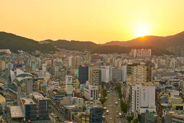 Widzenia Busan Korea Południowa Circa Maja 2017 Busan Lotte Department — Zdjęcie stockowe