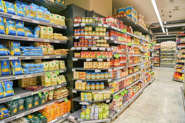 Řím Itálie Cca Listopadu 2017 Stánky Plné Potravinářské Výrobky Jsou — Stock fotografie