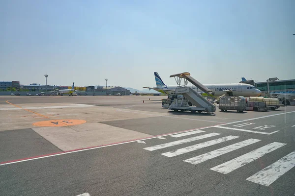 Бусан Южная Корея Кирка 2017 Международный Аэропорт Кымхэ Дневное Время — стоковое фото