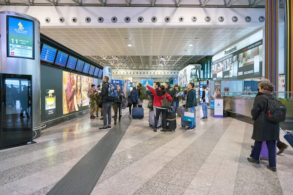 Milan Malpensa Itália Circa Novembro 2017 Dentro Aeroporto Milão Malpensa — Fotografia de Stock