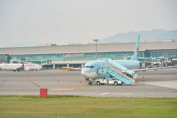 Busan Corea Del Sur Circa May 2017 Stand Aviones Pista — Foto de Stock