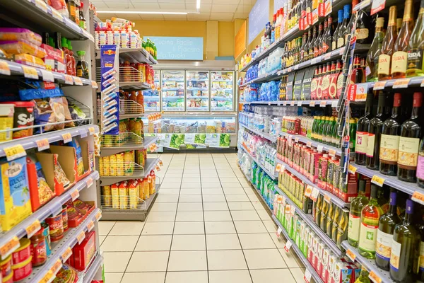 意大利罗马 2017年11月 在罗马的康纳德超市货架 — 图库照片