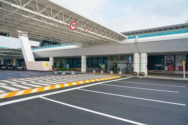 Busão Coréia Sul Circa Maio 2017 Aeroporto Internacional Gimhae Durante — Fotografia de Stock