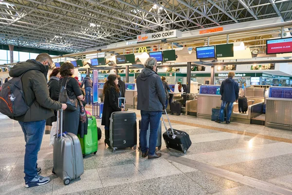 Milano Malpensa Italia Circa Novembre 2017 Area Check Aeroporto Milano — Foto Stock