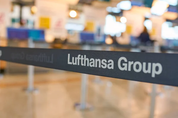 Milan Malpensa Talya Kasım 2017 Yaklaşık Lufthansa Grubu Işaret Milan — Stok fotoğraf