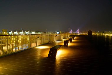 Busan, Güney Kore - Mayıs, 2017 yaklaşık: gözlem alanı Lotte mağaza Gwangbok üstündeki.