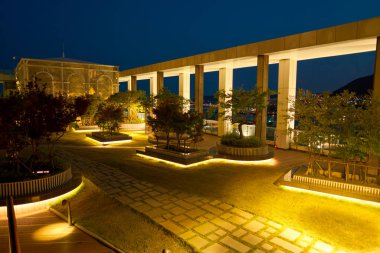 Busan, Güney Kore - Mayıs, 2017 yaklaşık: Sky Park Lotte mağaza Gwangbok üstündeki.