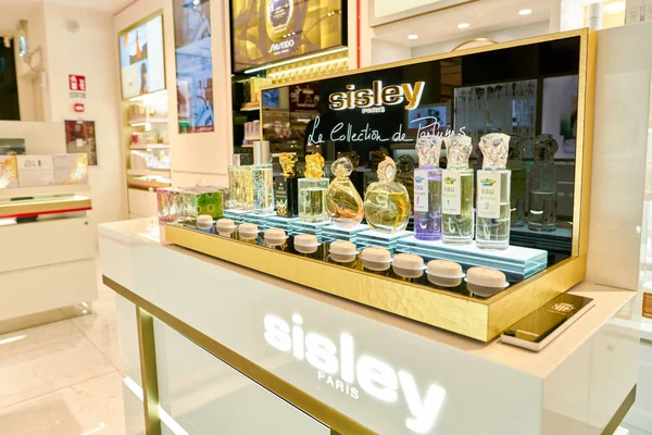 Rome Italy Circa November 2017 Bottles Sisley Fragrance Sit Display — Stock Photo, Image