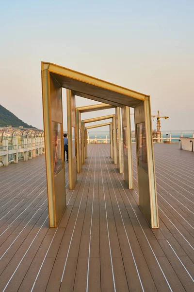 Busan Güney Kore Mayıs 2017 Yaklaşık Gözlem Alanı Lotte Mağaza — Stok fotoğraf