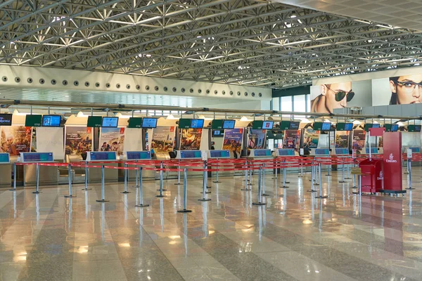 Milan Malpensa Italy Circa November 2017 Emirates Airlines Check Area — Stock Photo, Image