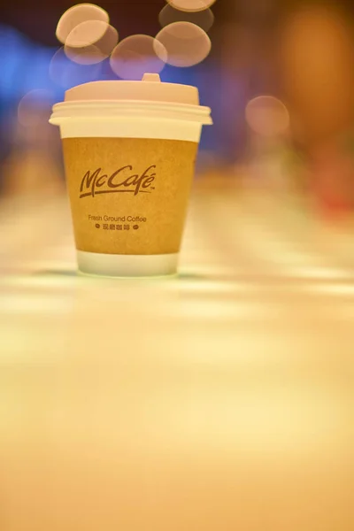 McCafe papier beker — Stockfoto