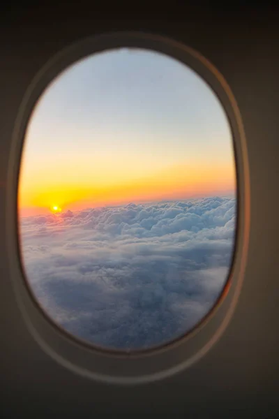 Blick aus dem Flugzeug. — Stockfoto