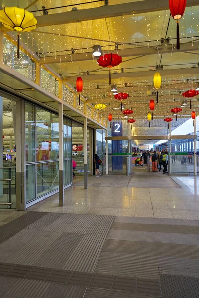 Hongkong China Circa Januari 2019 Toegang Tot Terminal Van Internationale — Stockfoto
