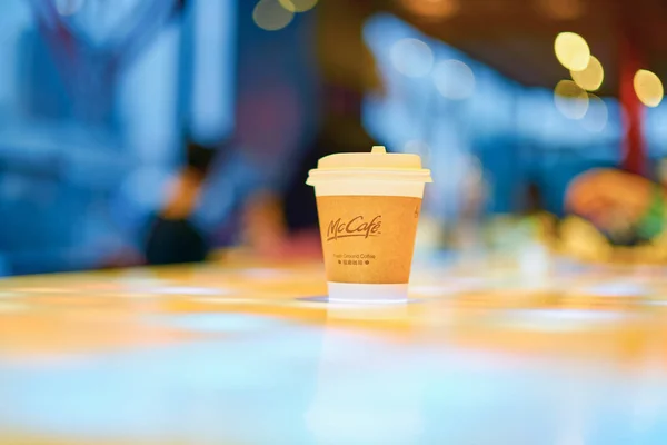 McCafe papier beker — Stockfoto