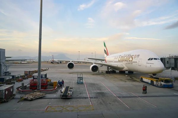 Emiratos Airbus a380 — Foto de Stock