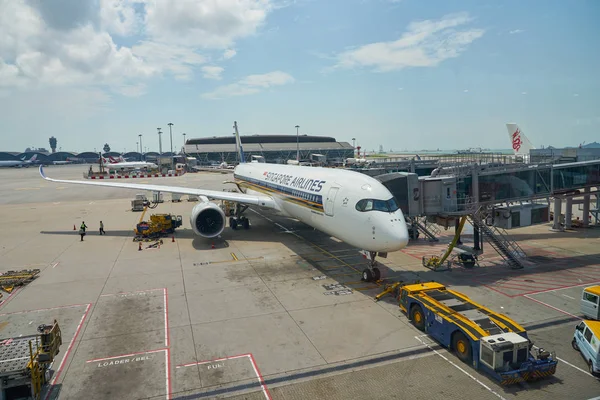 Internationale luchthaven Hongkong — Stockfoto