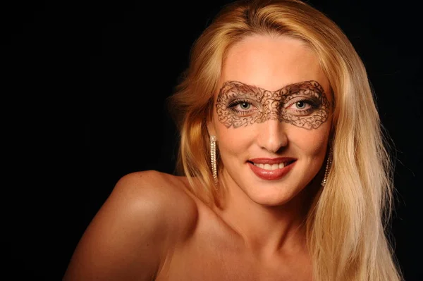 Mujer con arte corporal facial —  Fotos de Stock