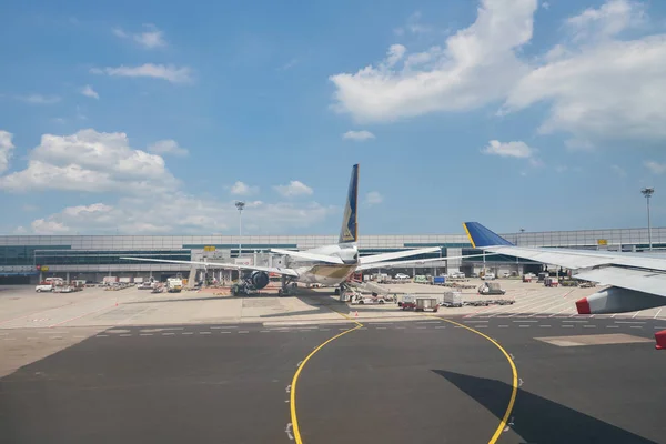 Changi aeroporto internacional — Fotografia de Stock