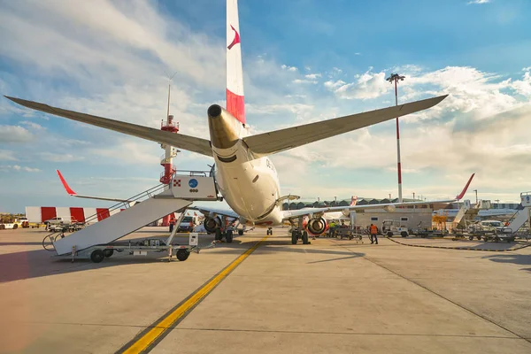 Austrian Airlines Embraer Erj-195lr — Foto de Stock