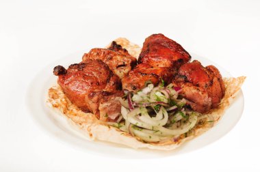 Beyaz arka plan üzerinde izole gıda