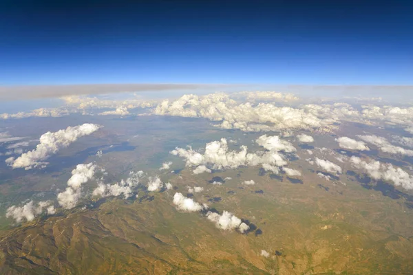 Blick aus modernen Düsenflugzeugen — Stockfoto