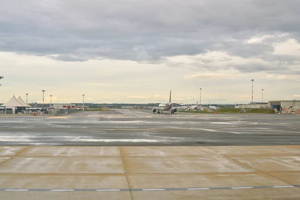 Řím Itálie Circa Listopad 2017 Pohled Mezinárodní Letiště Fiumicino Leonardo — Stock fotografie