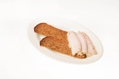 Beyaz arka plan üzerinde izole gıda