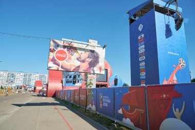 Kaliningrad, Rusya - Haziran 2018: Kalininingrad 'da Fifa Fan Festivali.