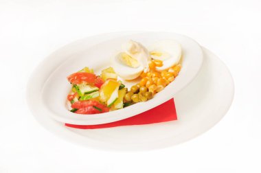 Beyaz arka plan üzerinde izole gıda